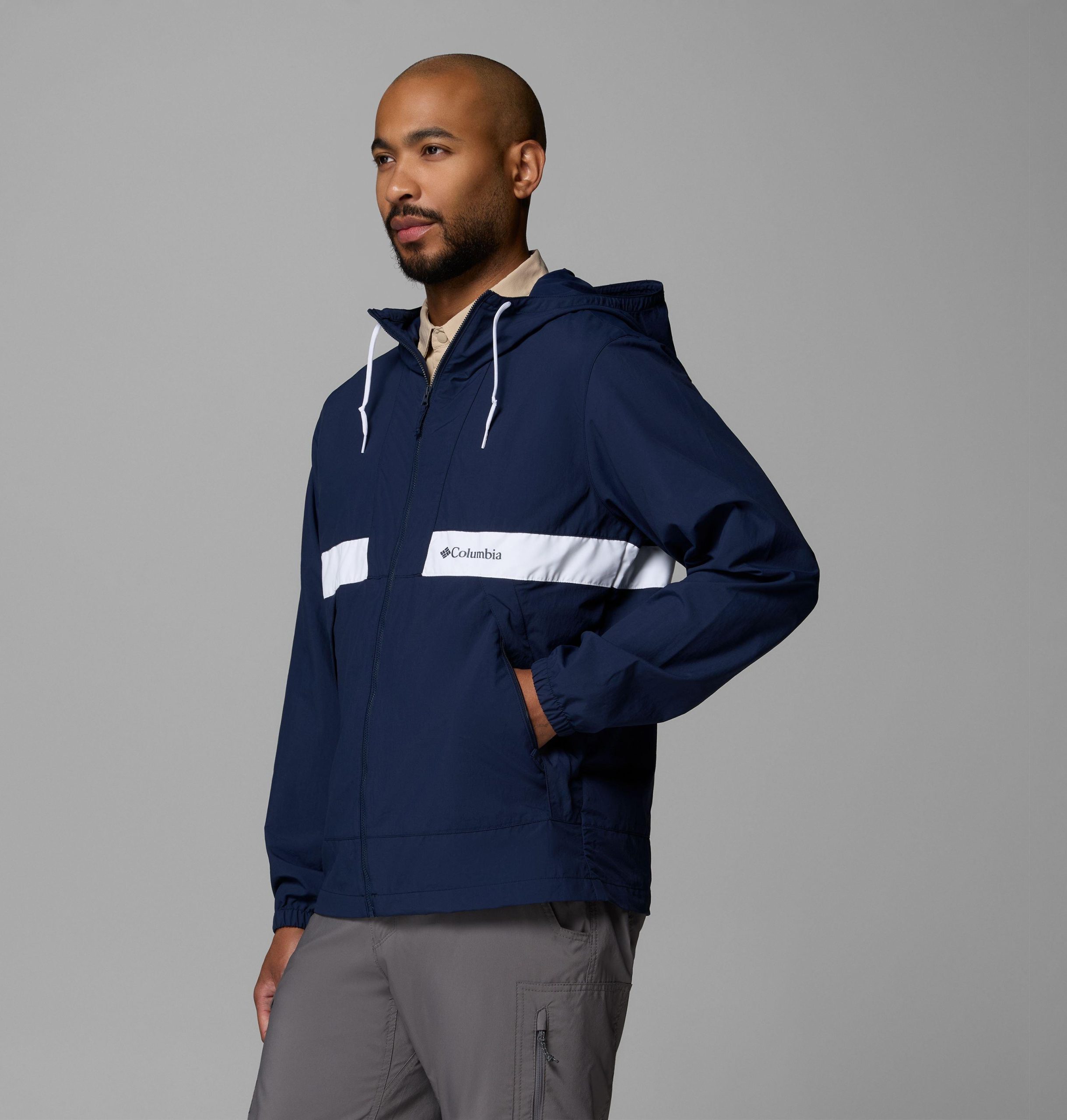 spire valley kapuzen-windjacke für herren