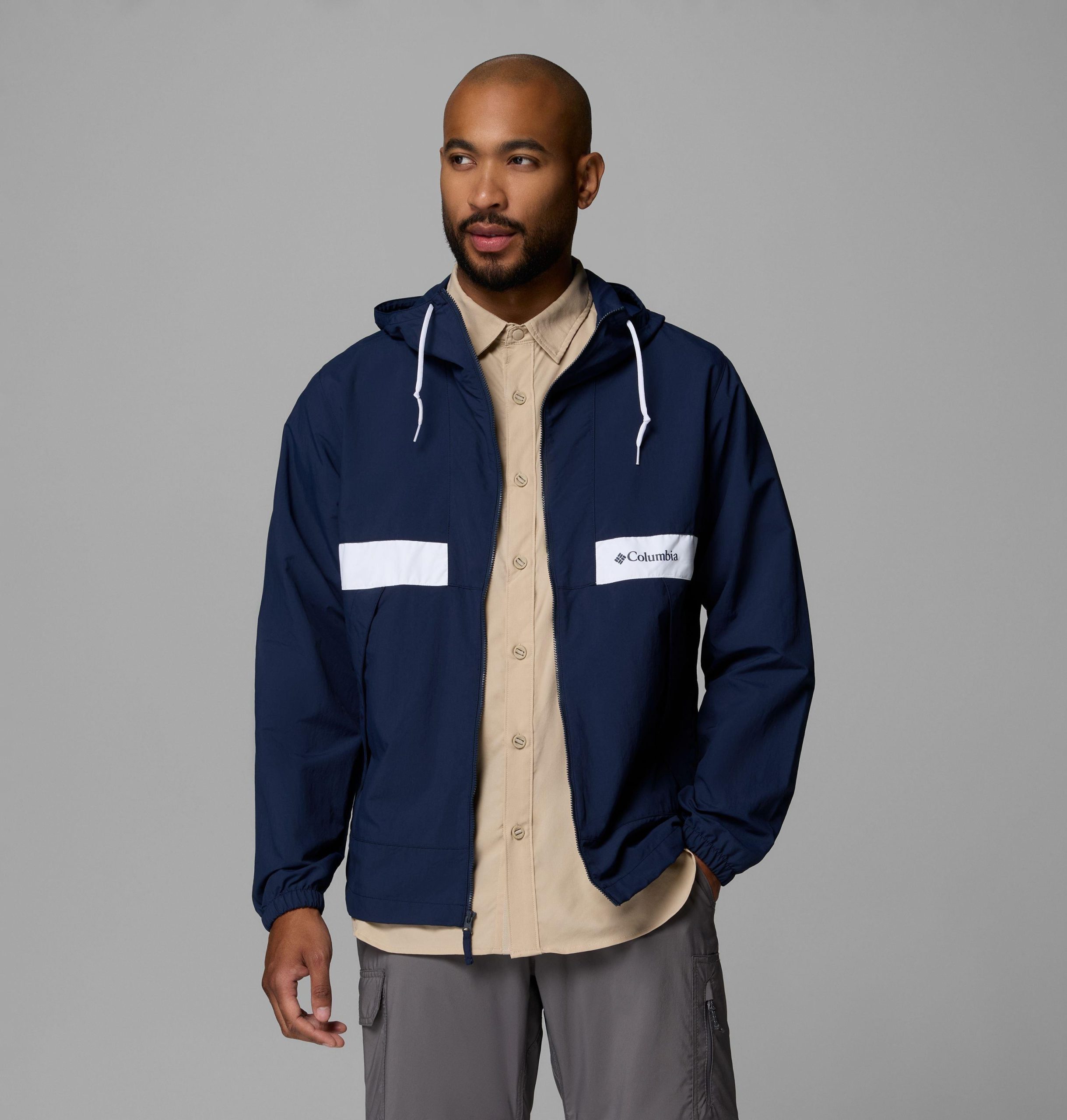 spire valley kapuzen-windjacke für herren