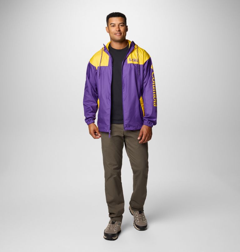 herren collegiate flash challenger ii windbreaker - lsu