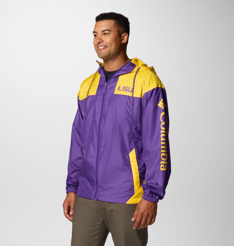 herren collegiate flash challenger ii windbreaker - lsu