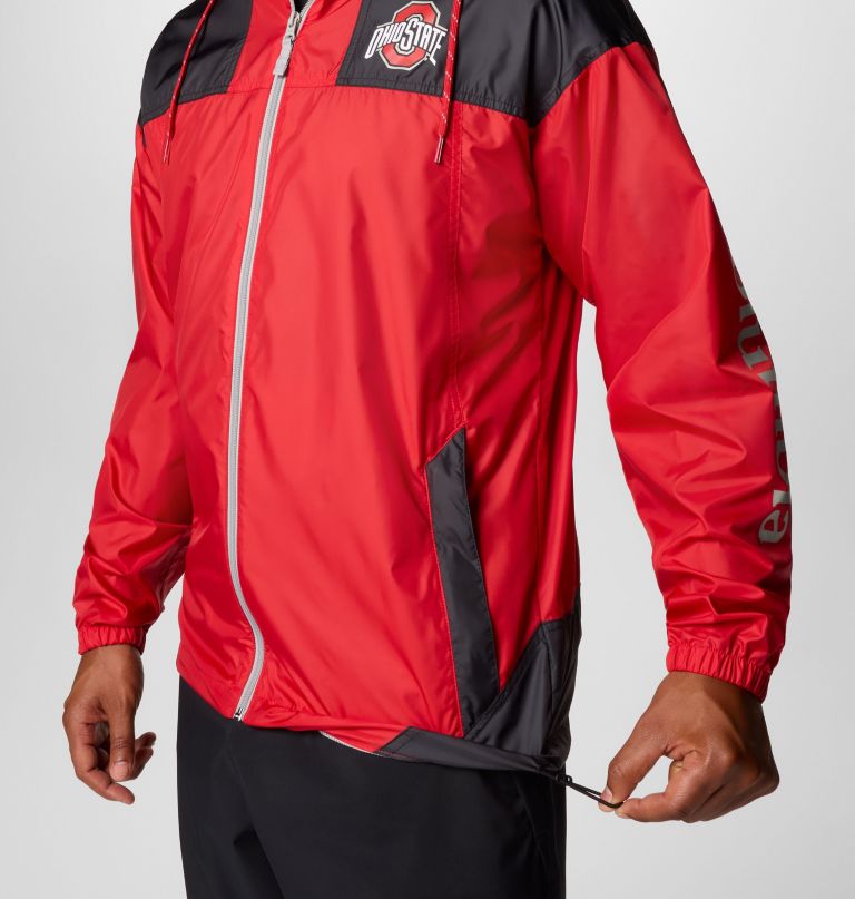 herren collegiate flash challenger ii windbreaker - ohio state