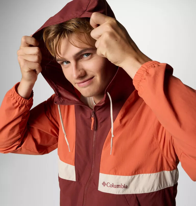 spire valley windjacke mit kapuze für herren