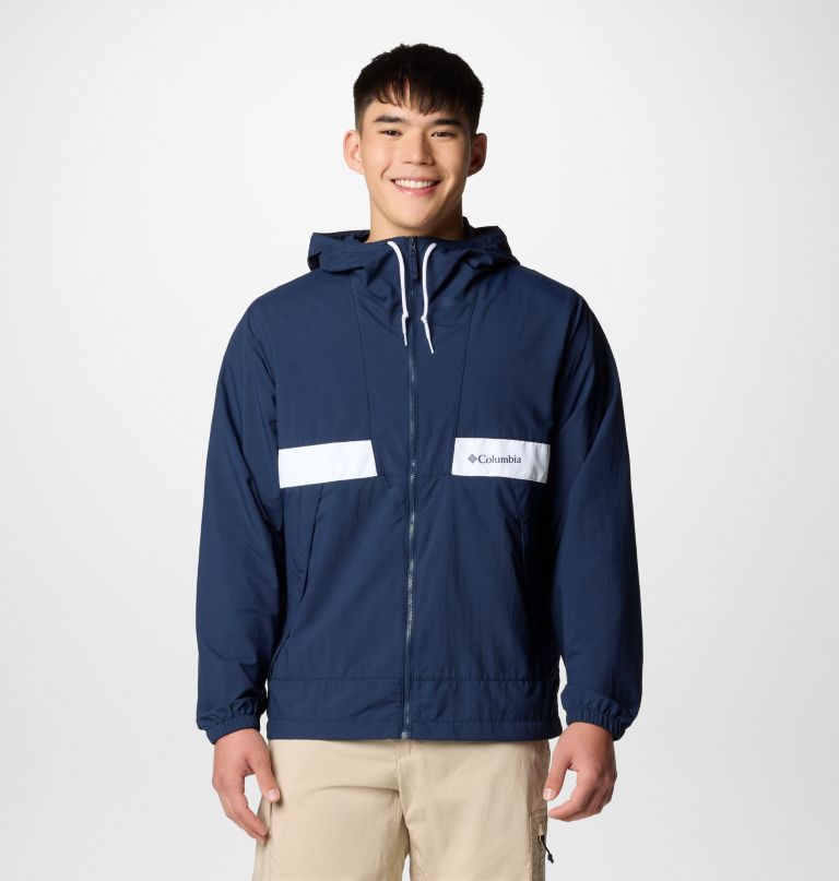 spire valley windjacke mit kapuze für herren – lang